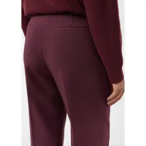 Wide Textured Fabric Trousers for Women COMMA image-3