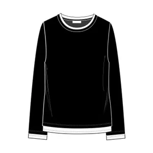 Women's Long Sleeve Double Cuff T-Shirt COMMA image-4
