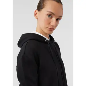 Women's Hooded Lined Sweatshirt with Drawstring and Piping COMMA image-3