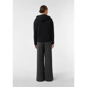 Women's Hooded Lined Sweatshirt with Drawstring and Piping COMMA image-4