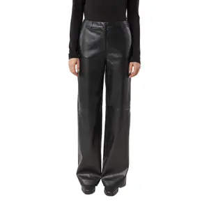 Marlène Style Faux Leather Trousers with Shaped Waistband for Women COMMA image-2