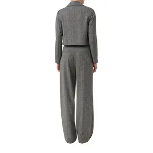 Marlène Style Faux Leather Trousers with Shaped Waistband for Women COMMA image-5