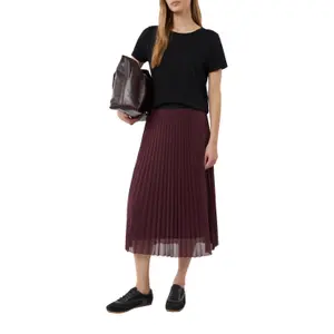 Women's Pleated Knit Skirt COMMA Midi image-6