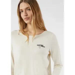 3/4 Sleeve Boat Neck Jersey T-Shirt Women COMMA image-3