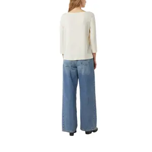 3/4 Sleeve Boat Neck Jersey T-Shirt Women COMMA image-5