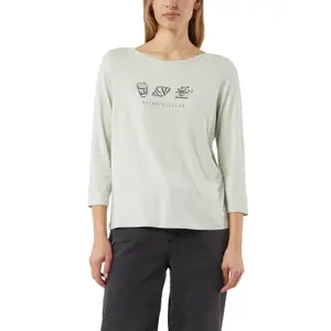 3/4 Sleeve Boat Neck Jersey T-Shirt Women COMMA image-2