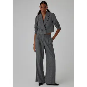 Women's Short Houndstooth Blazer COMMA image-2