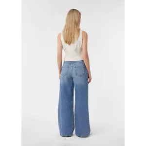 Women's Button-Fly Casual Wide Leg Jeans COMMA image-2