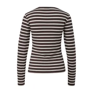 Long Sleeve Striped Jersey T-shirt Women COMMA image-1