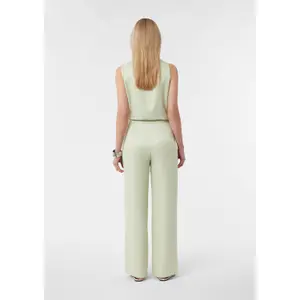 Women's Fluid Satin Viscose Trousers COMMA image-2
