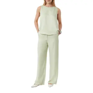 Women's Fluid Satin Viscose Trousers COMMA image-4