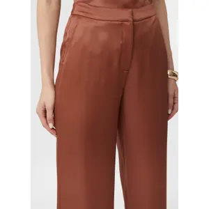 Women's Fluid Satin Viscose Trousers COMMA image-1