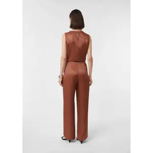 Women's Fluid Satin Viscose Trousers COMMA image-2