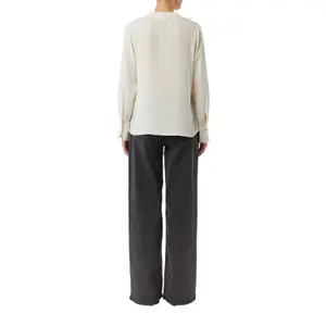 Women's Ruffle Collar Chiffon Blouse with Fitted Cuffs COMMA image-5