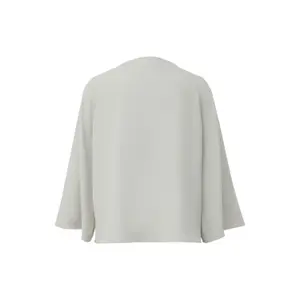 Womens Loose 3/4 Sleeve Wide Top with Round Neck COMMA image-1