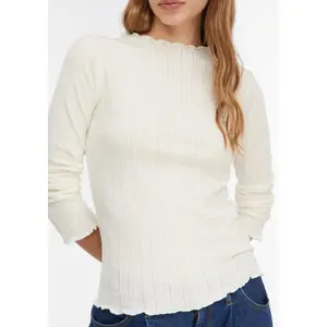 Women's Long Sleeve Openwork Jersey T-Shirt COMMA image-3