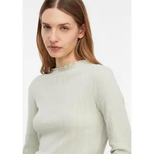 Women's Long Sleeve Openwork Jersey T-Shirt COMMA image-3