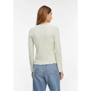 Women's Long Sleeve Openwork Jersey T-Shirt COMMA image-4