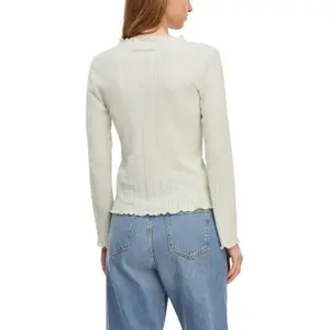 Women's Long Sleeve Openwork Jersey T-Shirt COMMA image-5