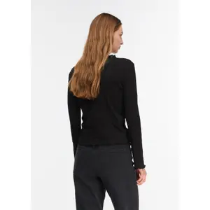 Women's Long Sleeve Openwork Jersey T-Shirt COMMA image-4