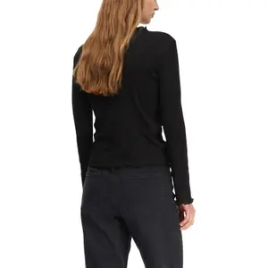 Women's Long Sleeve Openwork Jersey T-Shirt COMMA image-5