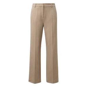 Fine Striped Interlock Jersey Trousers Women COMMA image-0