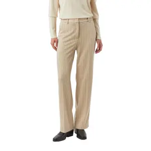 Fine Striped Interlock Jersey Trousers Women COMMA image-2