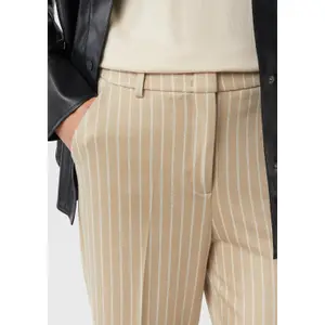 Fine Striped Interlock Jersey Trousers Women COMMA image-3