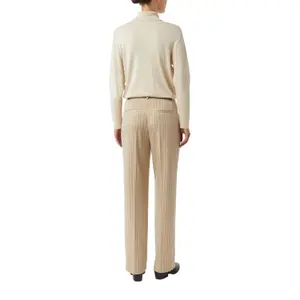 Fine Striped Interlock Jersey Trousers Women COMMA image-5