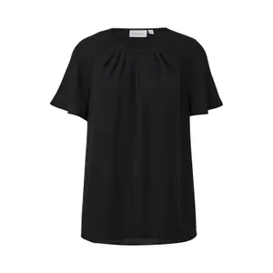 Short Sleeve Chiffon Blouse Women COMMA image-0