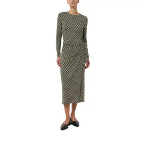 All-over Printed Jersey Bodycon Dress with Pretty Bow Women COMMA image-2