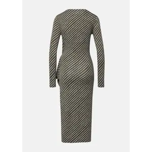 All-over Printed Jersey Bodycon Dress with Pretty Bow Women COMMA image-4