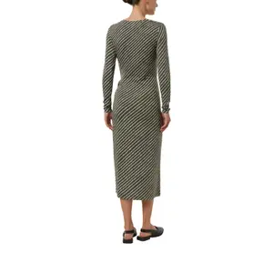 All-over Printed Jersey Bodycon Dress with Pretty Bow Women COMMA image-5