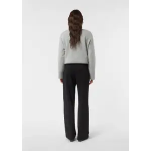 Women's Wide Leg Scuba Fabric Trousers COMMA image-4