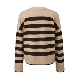 Women's Boxy Striped Cardigan COMMA image-1