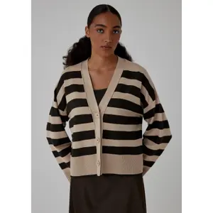 Women's Boxy Striped Cardigan COMMA image-6