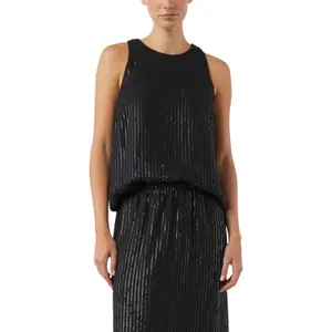 Sleeveless Sequin Blouse Women COMMA image-2