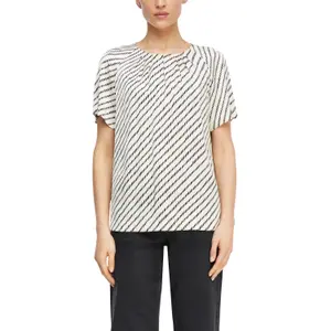 Printed Satin Blouse for Women COMMA image-2