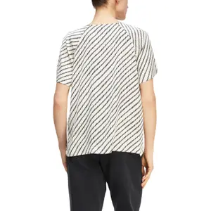 Printed Satin Blouse for Women COMMA image-5