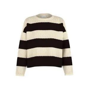 Women's Textured Crew Neck Sweater COMMA image-0