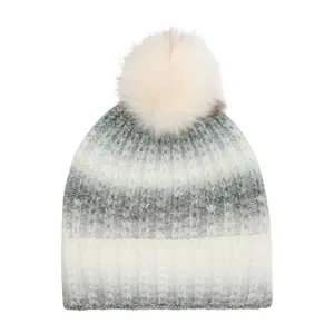 Knitted Beanie with Pom Pom Women COMMA image-0