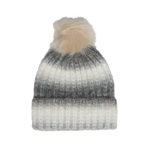 Knitted Beanie with Pom Pom Women COMMA image-2