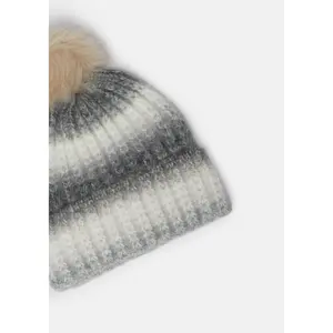 Knitted Beanie with Pom Pom Women COMMA image-3