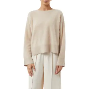 Pullover mit rundem Ausschnitt aus Kaschmir für Damen COMMA image-1