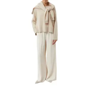 Pullover mit rundem Ausschnitt aus Kaschmir für Damen COMMA image-5