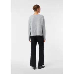 Pullover mit rundem Ausschnitt aus Kaschmir für Damen COMMA image-2