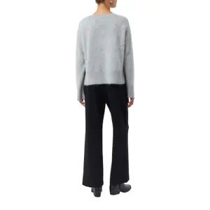 Pullover mit rundem Ausschnitt aus Kaschmir für Damen COMMA image-3