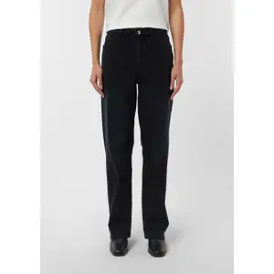 Women’s High-Waisted Distressed Button-Fly Straight Jeans COMMA image-6