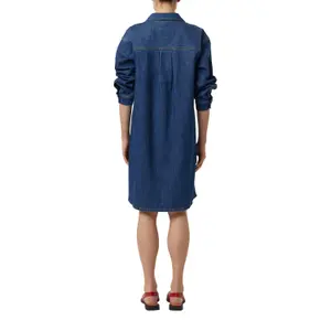 Short Denim Shirt Dress Women COMMA image-5