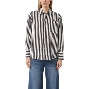 Long Viscose Blend Shirt Women COMMA image-0